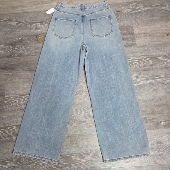 NWT Oliver Logan - Women's Thompson Low Slung Wide Leg Denim Jeans - Size 26 - Picture 8 of 16